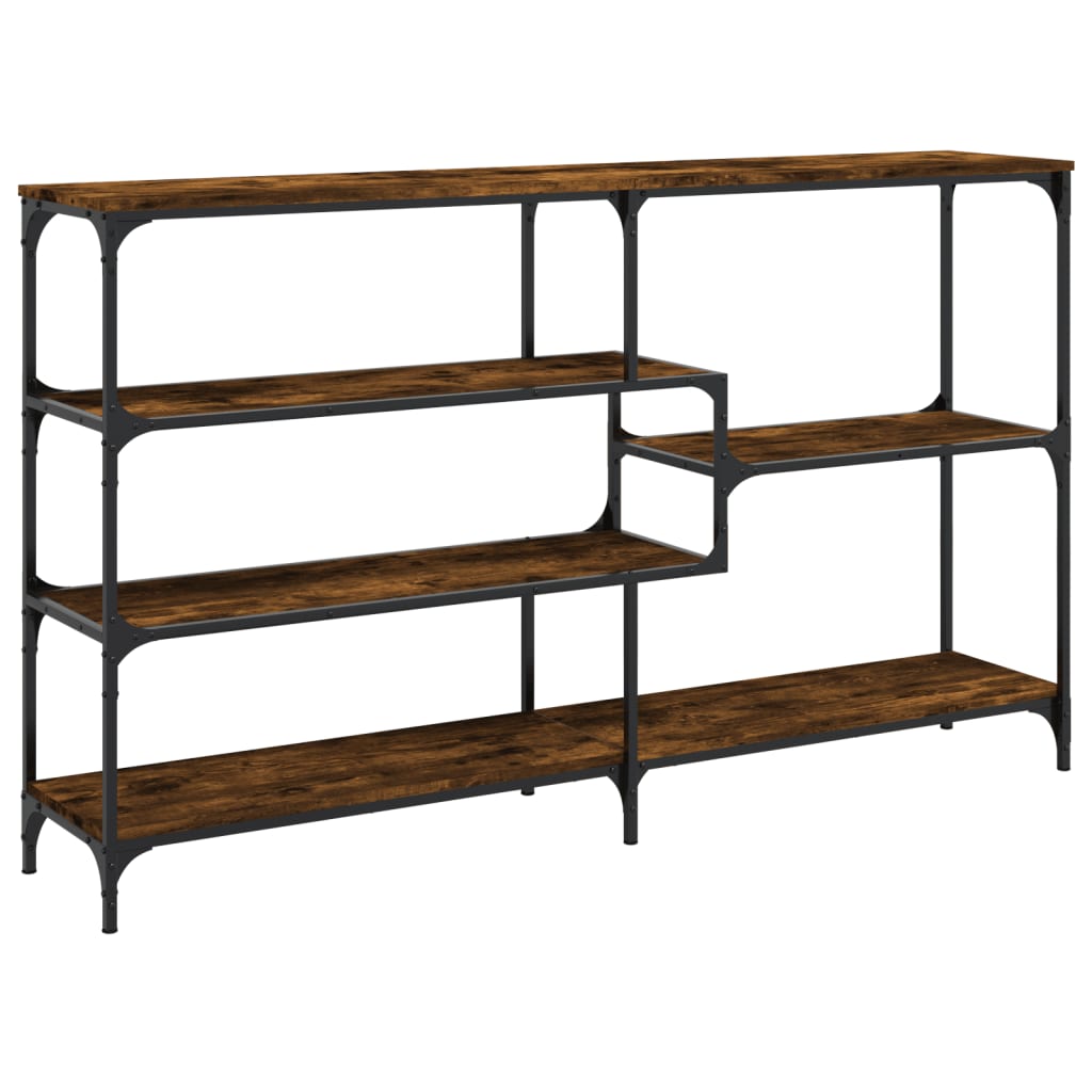 Tavolo Consolle Rovere Fumo 160x32x95 cm Legno Multistrato - homemem39