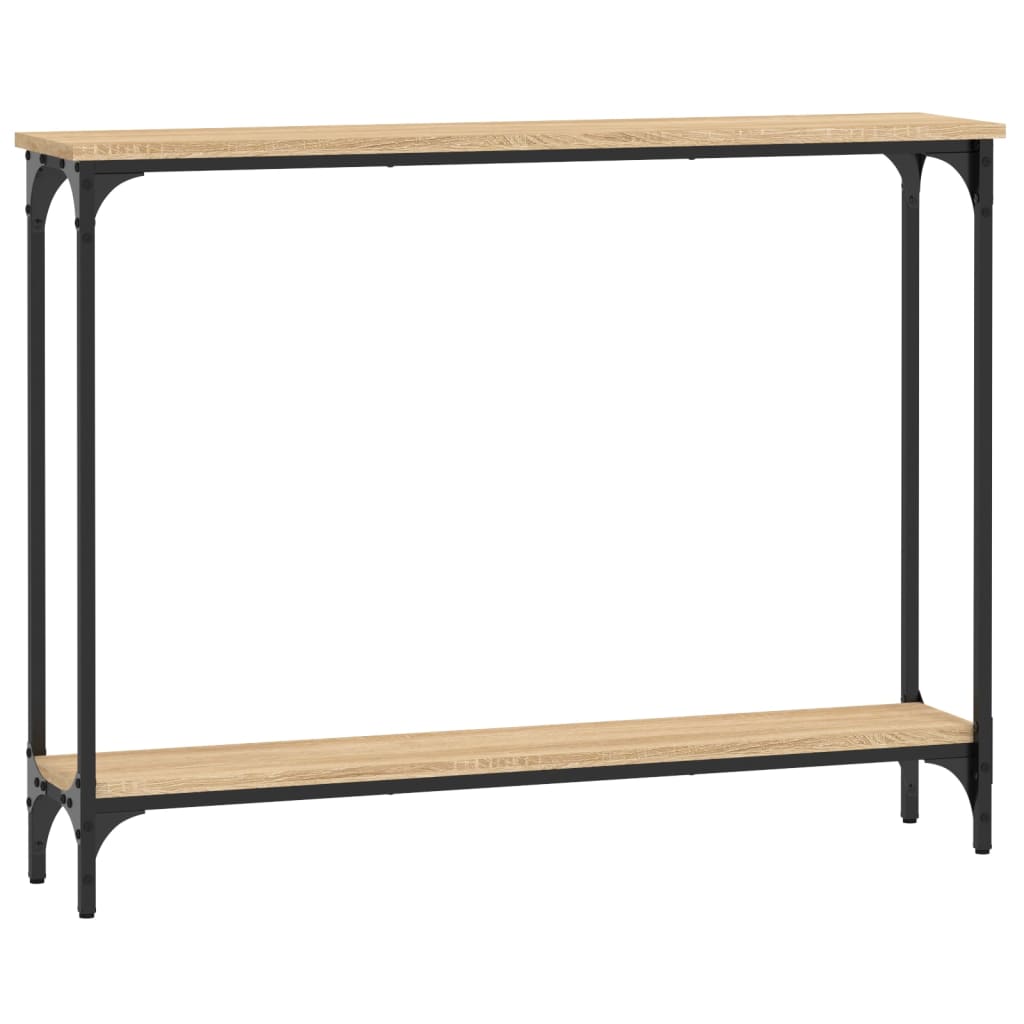Tavolino Consolle Rovere Sonoma 100x22,5x75cm Legno Multistrato - homemem39