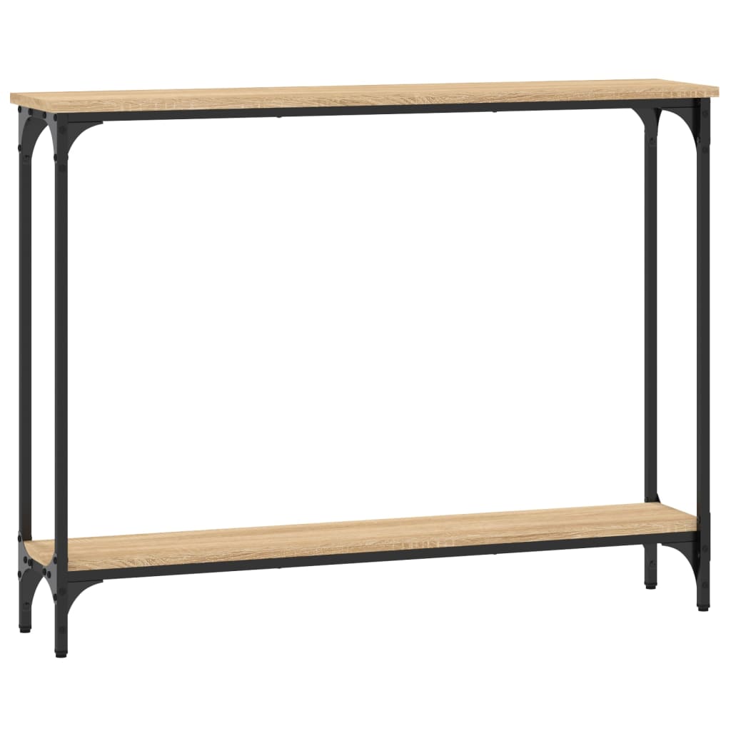 Tavolino Consolle Rovere Sonoma 100x22,5x75cm Legno Multistrato - homemem39