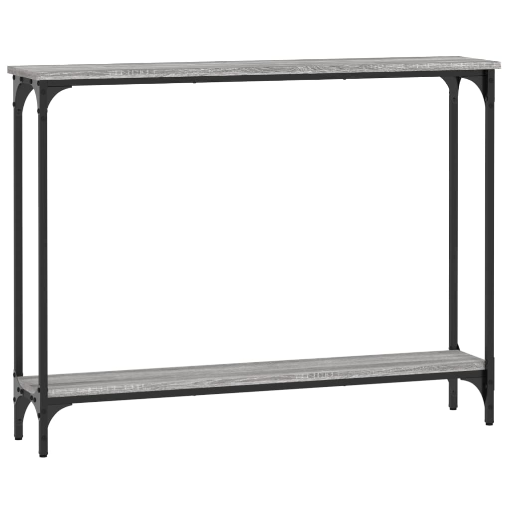 Tavolino Consolle Grigio Sonoma 100x22,5x75cm Legno Multistrato - homemem39