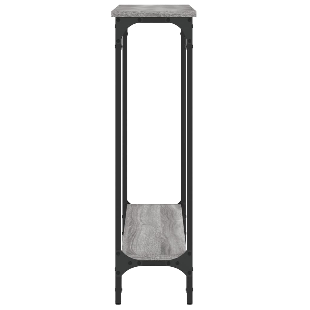 Tavolino Consolle Grigio Sonoma 100x22,5x75cm Legno Multistrato - homemem39