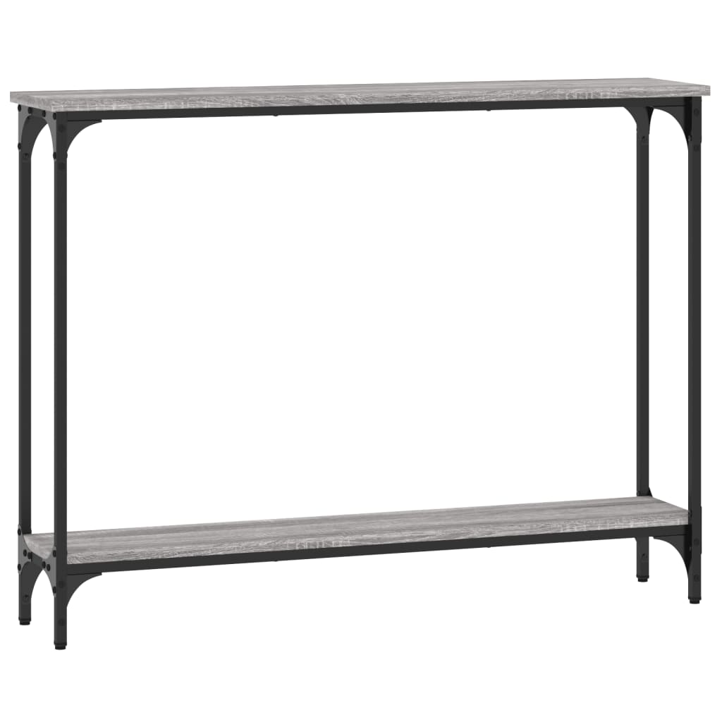 Tavolino Consolle Grigio Sonoma 100x22,5x75cm Legno Multistrato - homemem39