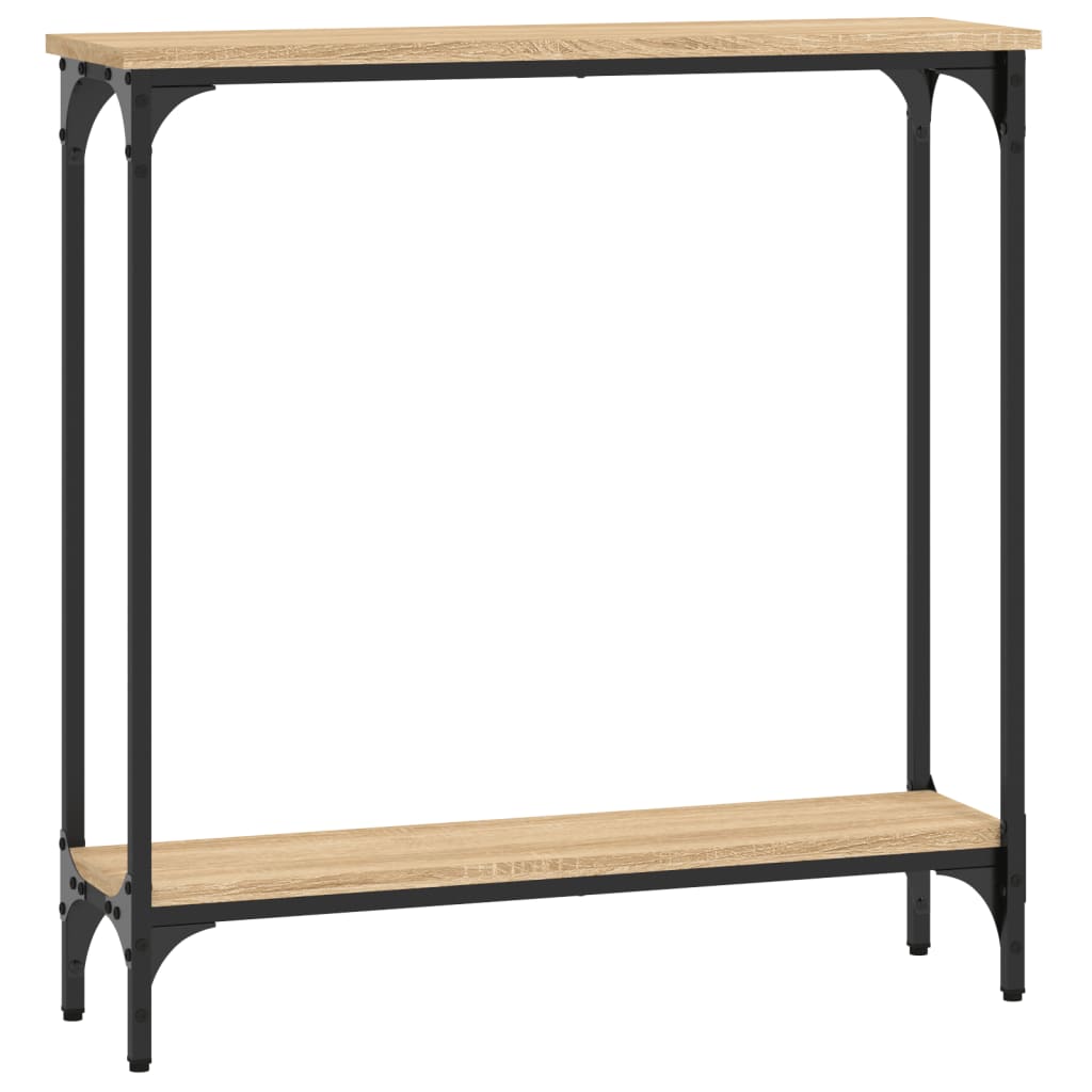 Tavolino Consolle Rovere Sonoma 75x22,5x75cm Legno Multistrato - homemem39