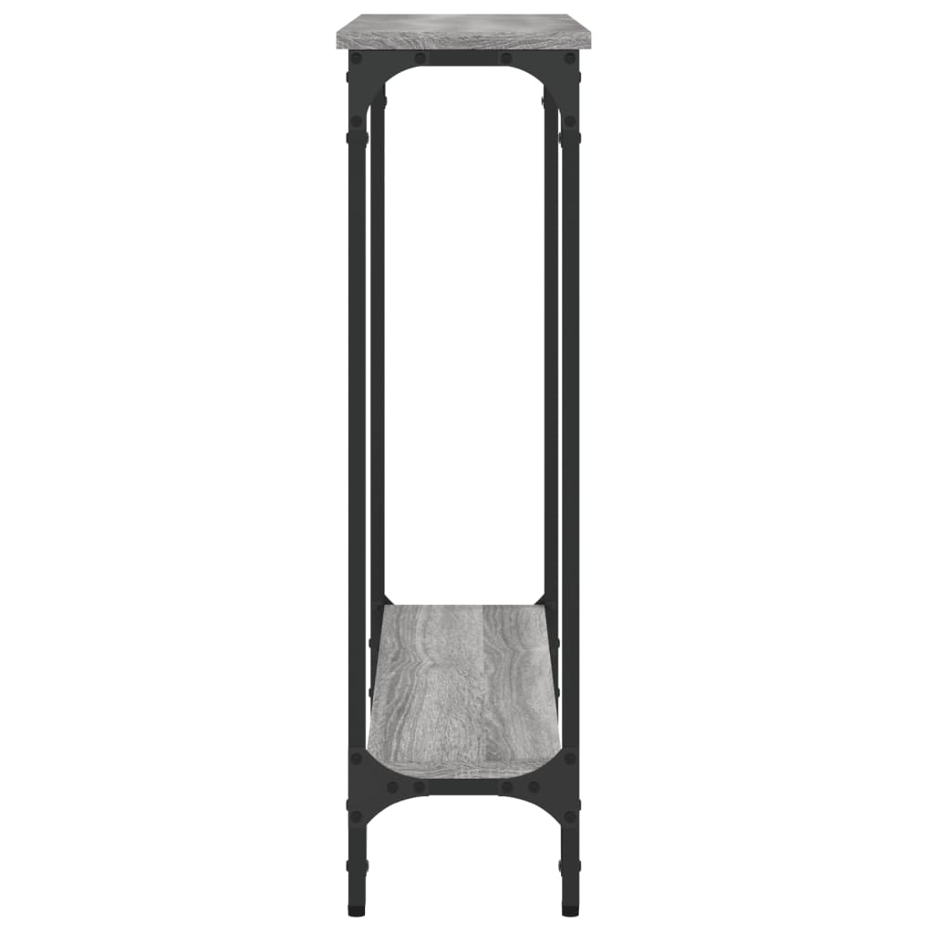 Tavolino Consolle Grigio Sonoma 75x22,5x75 cm Legno Multistrato - homemem39