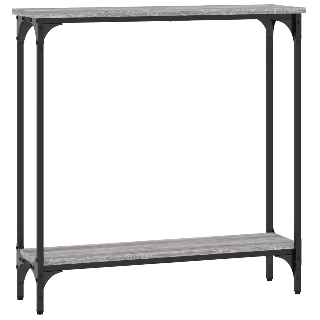 Tavolino Consolle Grigio Sonoma 75x22,5x75 cm Legno Multistrato - homemem39