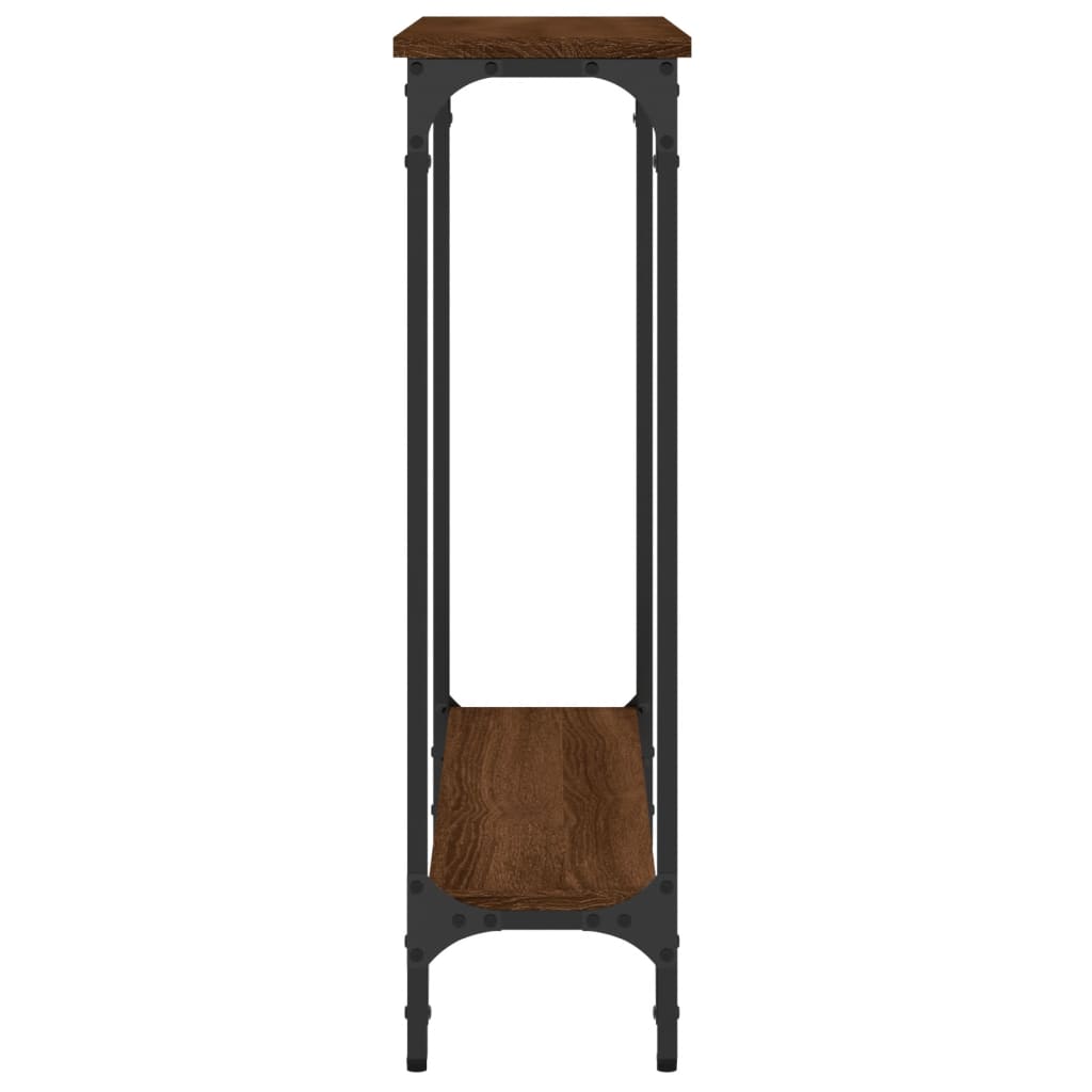 Tavolino Consolle Rovere Marrone 75x22,5x75cm Legno Multistrato - homemem39