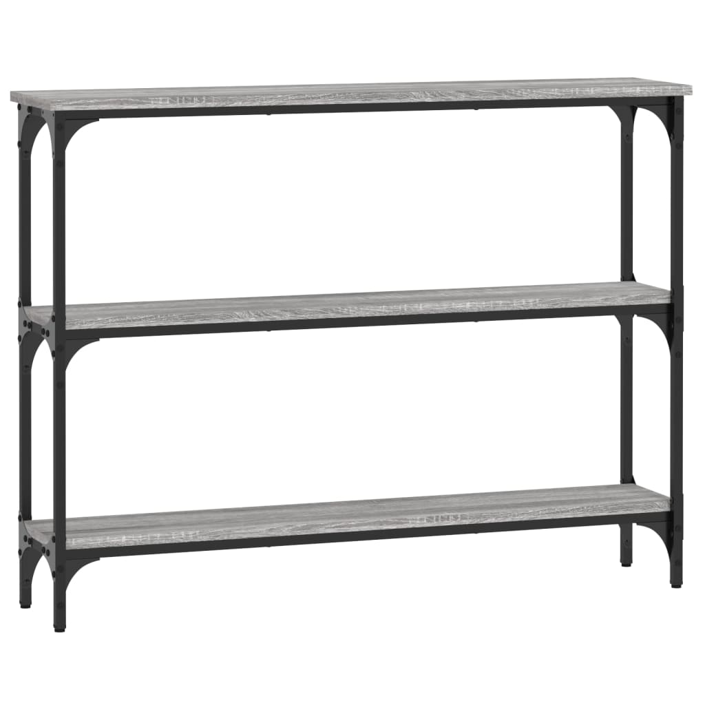 Tavolino Consolle Grigio Sonoma 100x22,5x75cm Legno Multistrato - homemem39