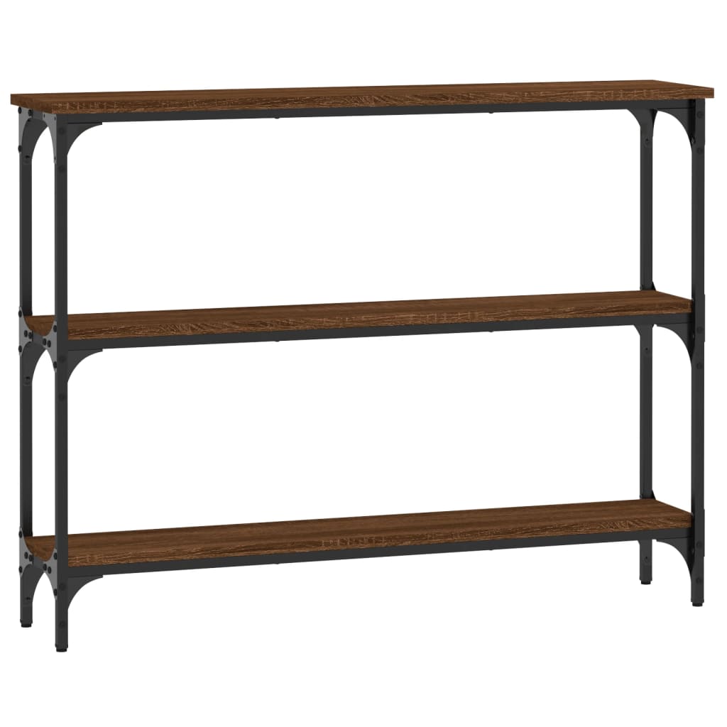 Tavolo Consolle Rovere Marrone 100x22,5x75 cm Legno Multistrato - homemem39