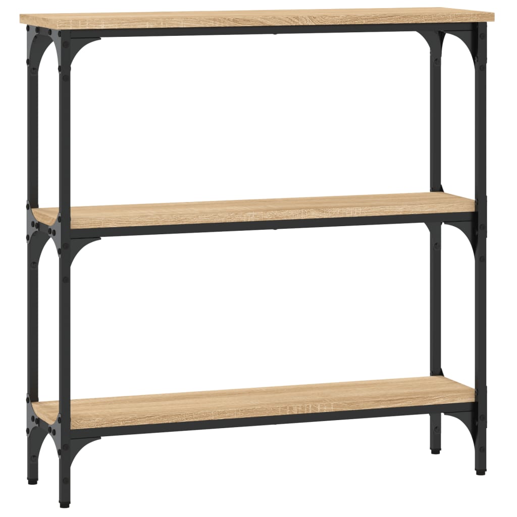 Tavolino Consolle Rovere Sonoma 75x22,5x75cm Legno Multistrato - homemem39