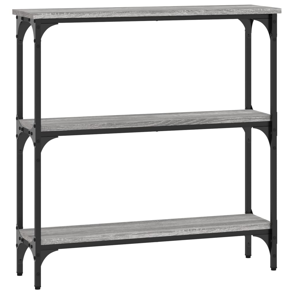 Tavolino Consolle Grigio Sonoma 75x22,5x75 cm Legno Multistrato - homemem39