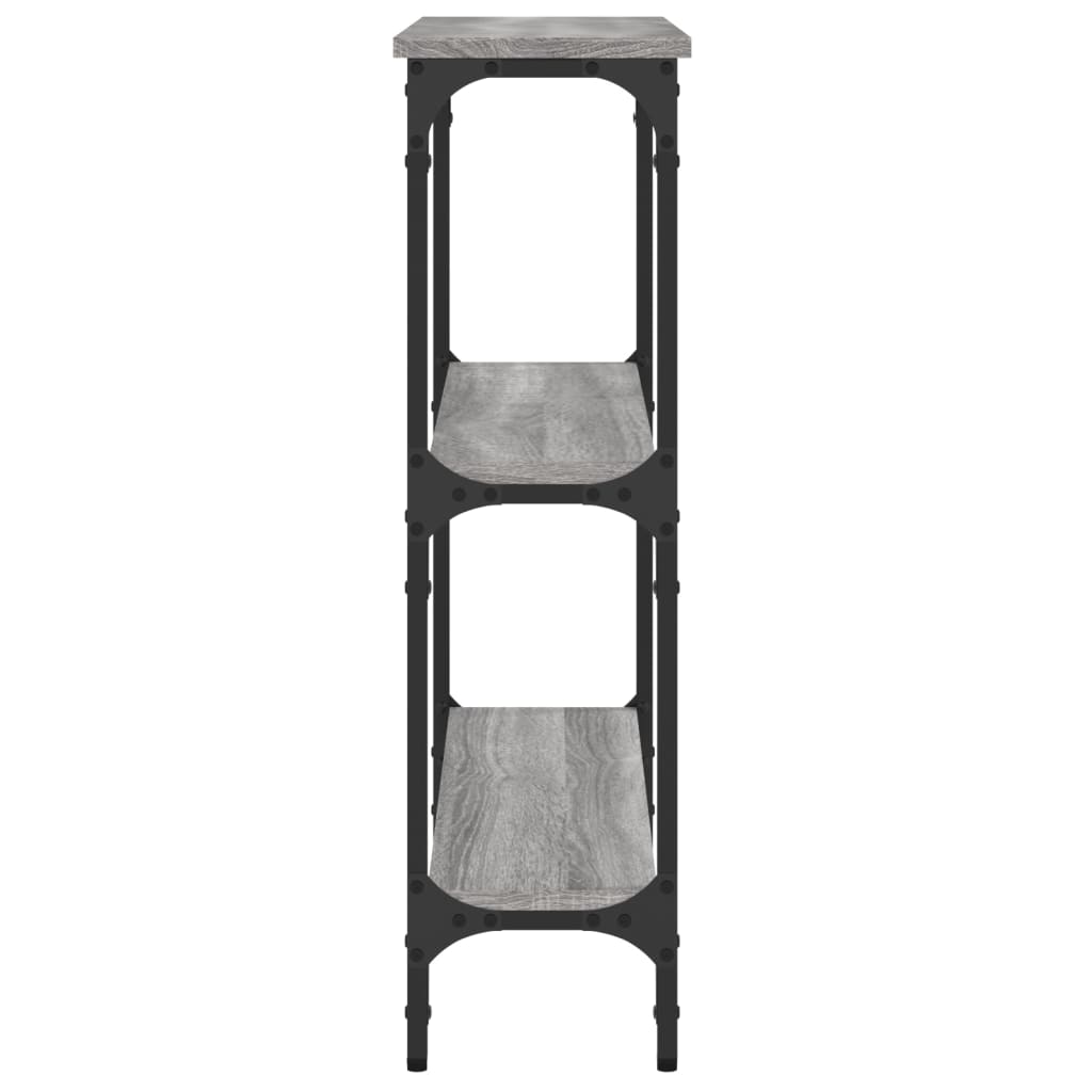 Tavolino Consolle Grigio Sonoma 75x22,5x75 cm Legno Multistrato - homemem39