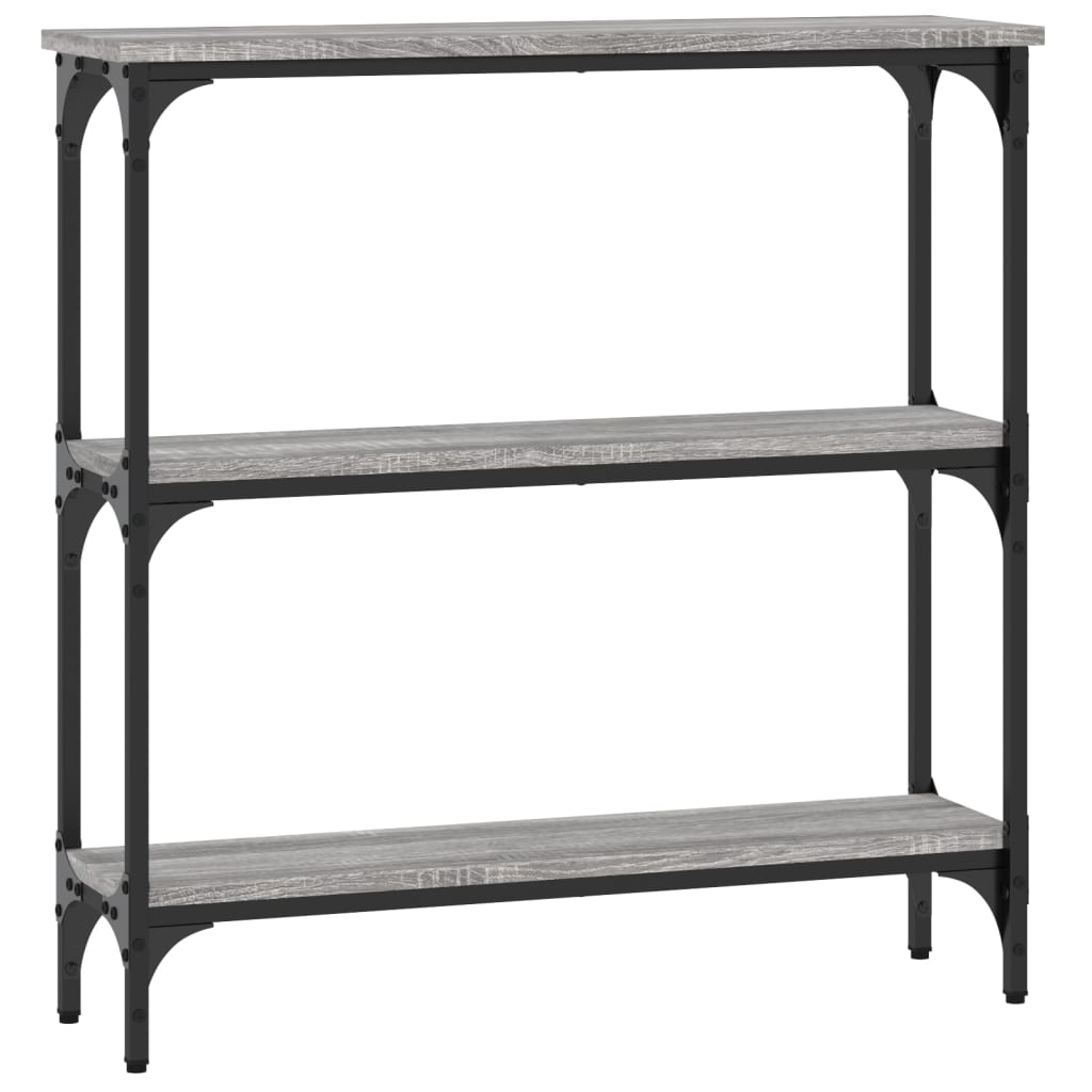 Tavolino Consolle Grigio Sonoma 75x22,5x75 cm Legno Multistrato - homemem39