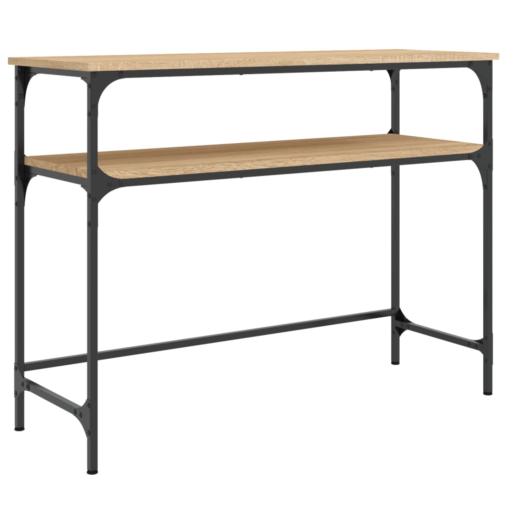 Tavolino Consolle Rovere Sonoma 100x35,5x75cm Legno Multistrato - homemem39