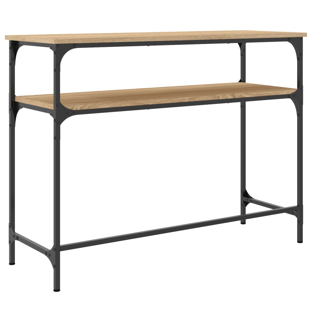 Tavolino Consolle Rovere Sonoma 100x35,5x75cm Legno Multistrato - homemem39