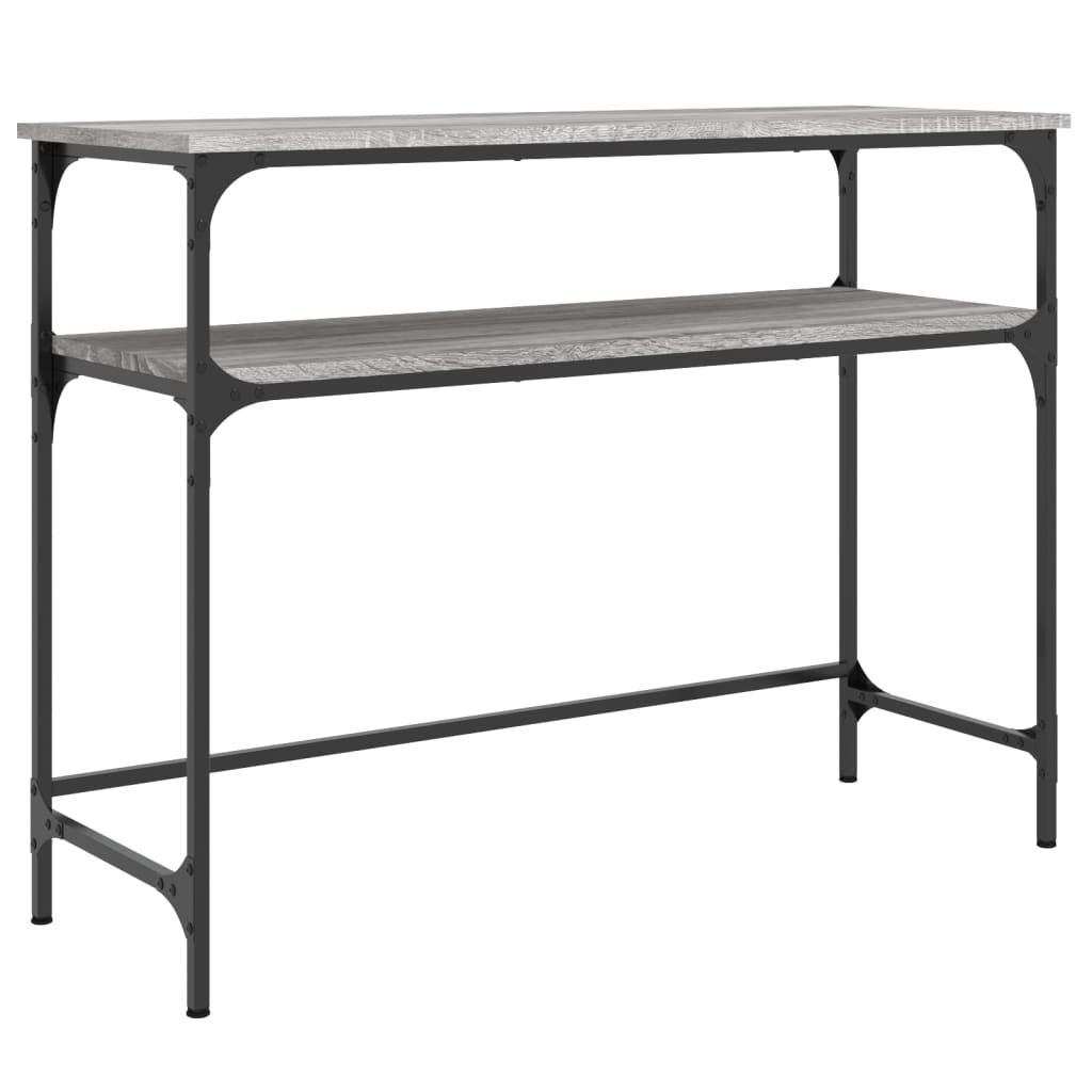 Tavolino Consolle Grigio Sonoma 100x35,5x75cm Legno Multistrato - homemem39