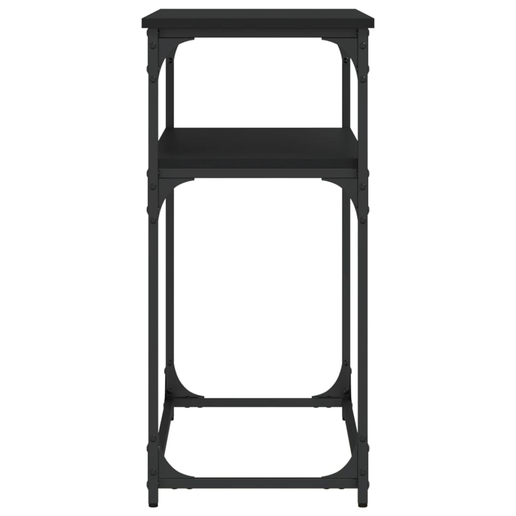Tavolino Consolle Nero 100x35,5x75 cm in Legno Multistrato - homemem39