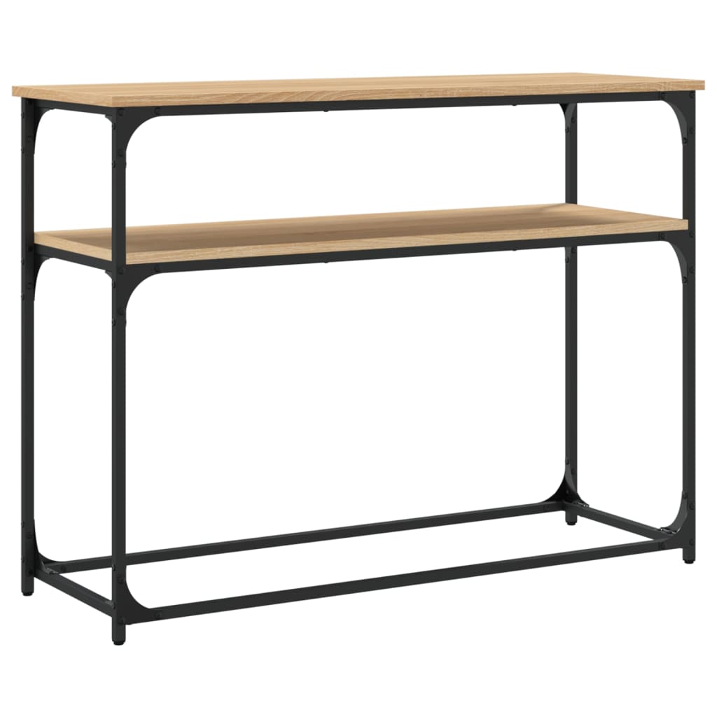 Tavolino Consolle Rovere Sonoma 100x35,5x75cm Legno Multistrato - homemem39