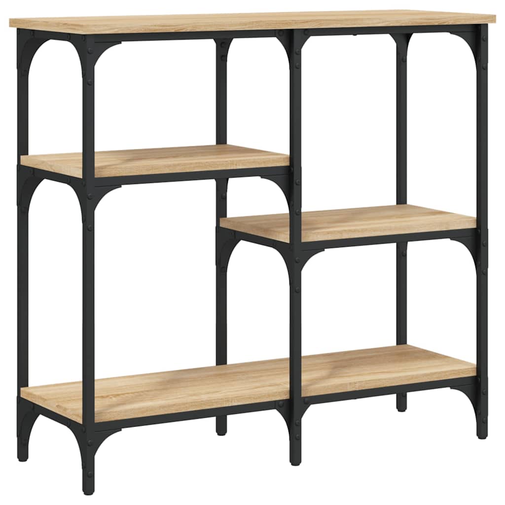 Tavolo Consolle Rovere Sonoma 80x29x75 cm in Legno Multistrato - homemem39
