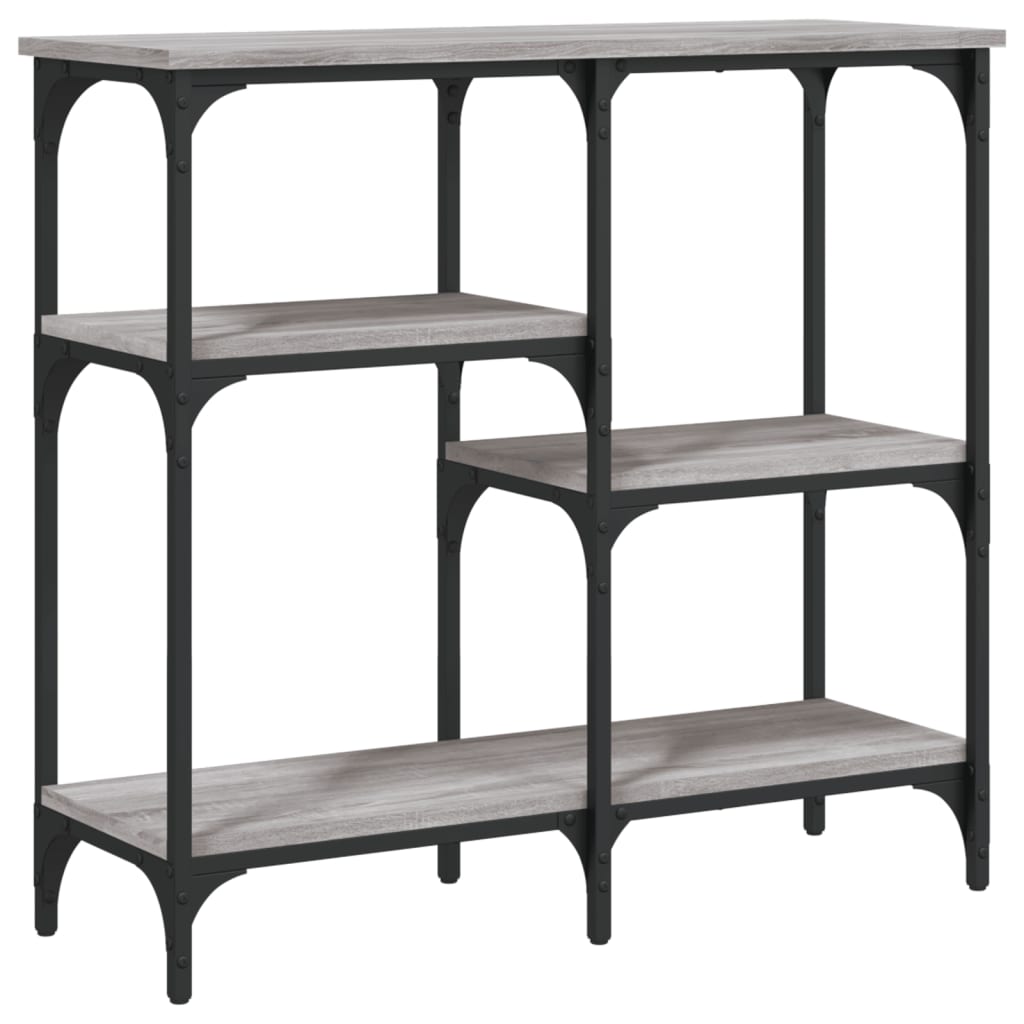 Tavolo Consolle Grigio Sonoma 80x29x75 cm in Legno Multistrato - homemem39