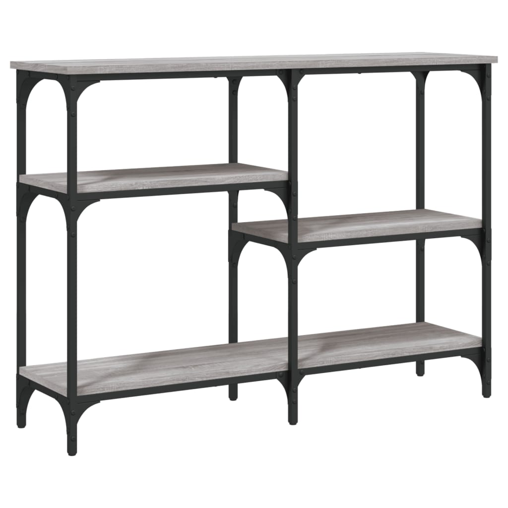 Tavolo Consolle Grigio Sonoma 102x29x75 cm in Legno Multistrato - homemem39