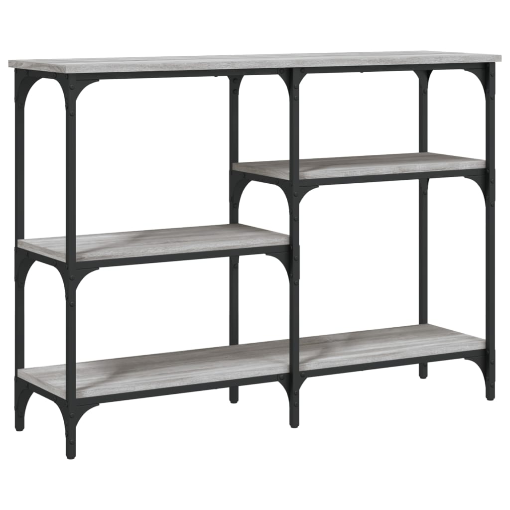 Tavolo Consolle Grigio Sonoma 102x29x75 cm in Legno Multistrato - homemem39