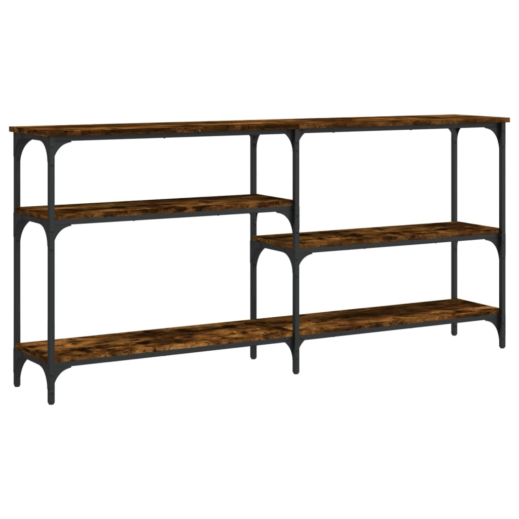 Tavolo Consolle Rovere Fumo 160x29x75 cm in Legno Multistrato - homemem39