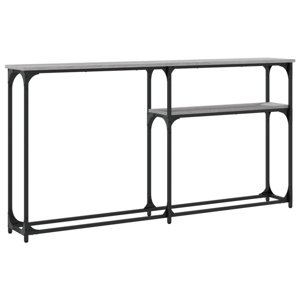 Tavolino Consolle Grigio Sonoma 145x22,5x75cm Legno Multistrato - homemem39