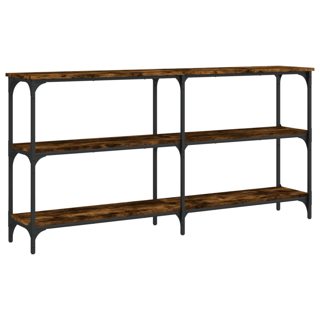 Tavolo Consolle Rovere Fumo 150x29x75 cm in Legno Multistrato - homemem39