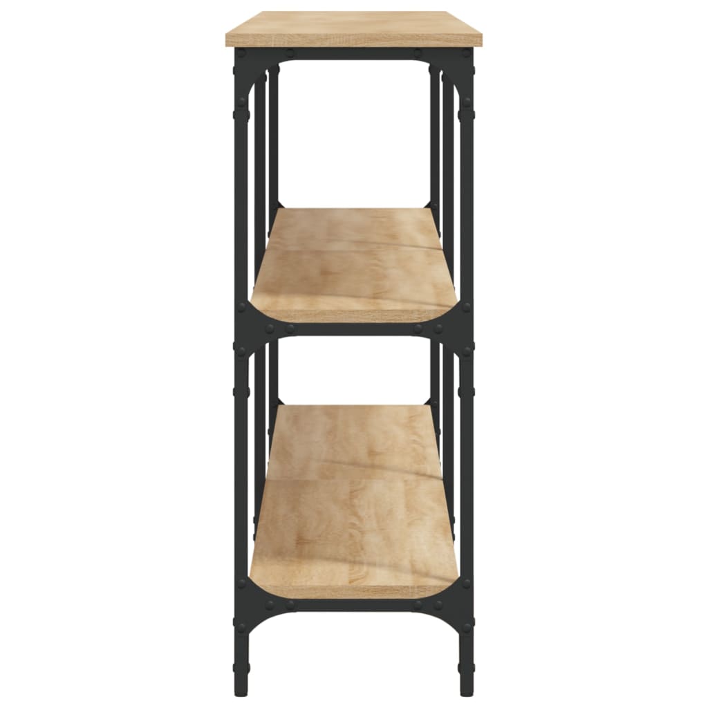 Tavolo Consolle Rovere Sonoma 200x29x75 cm in Legno Multistrato - homemem39