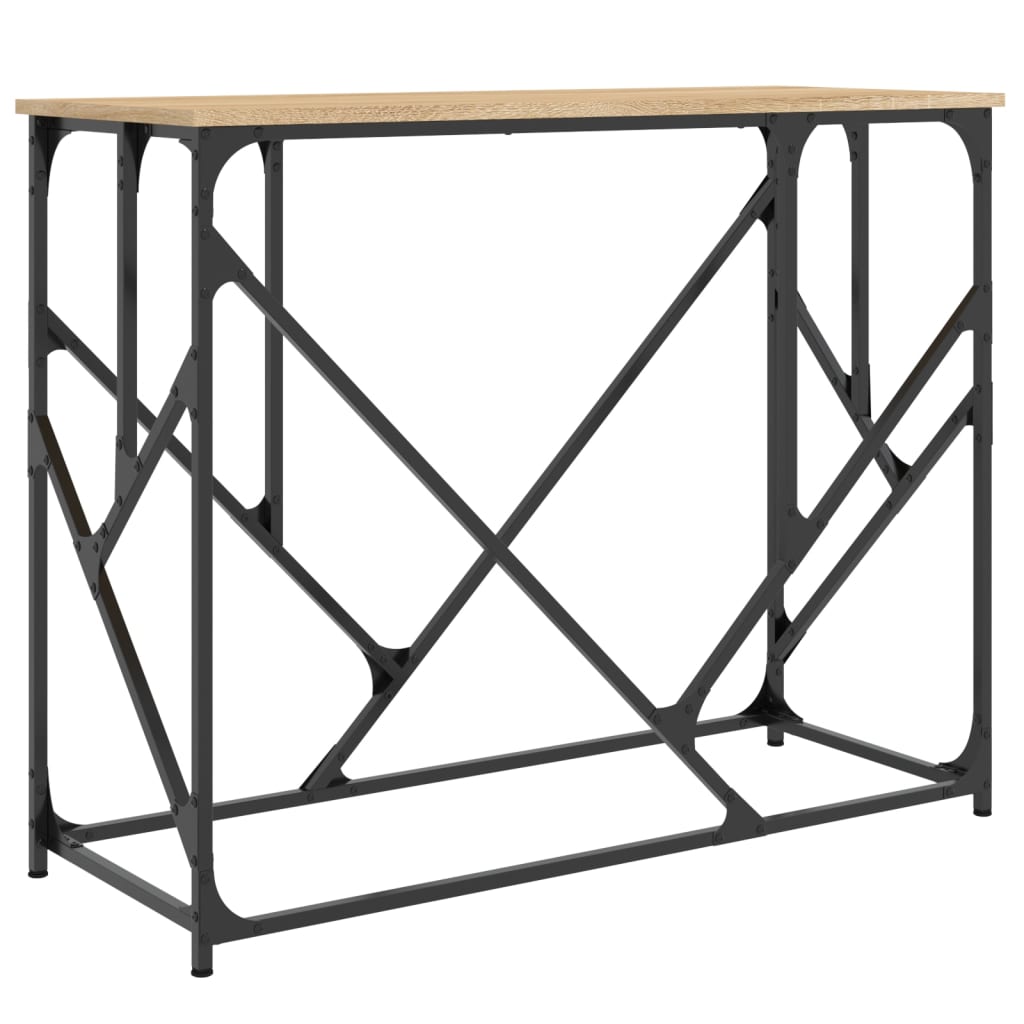 Tavolo Consolle Rovere Sonoma 100x40x80 cm in Legno Multistrato - homemem39