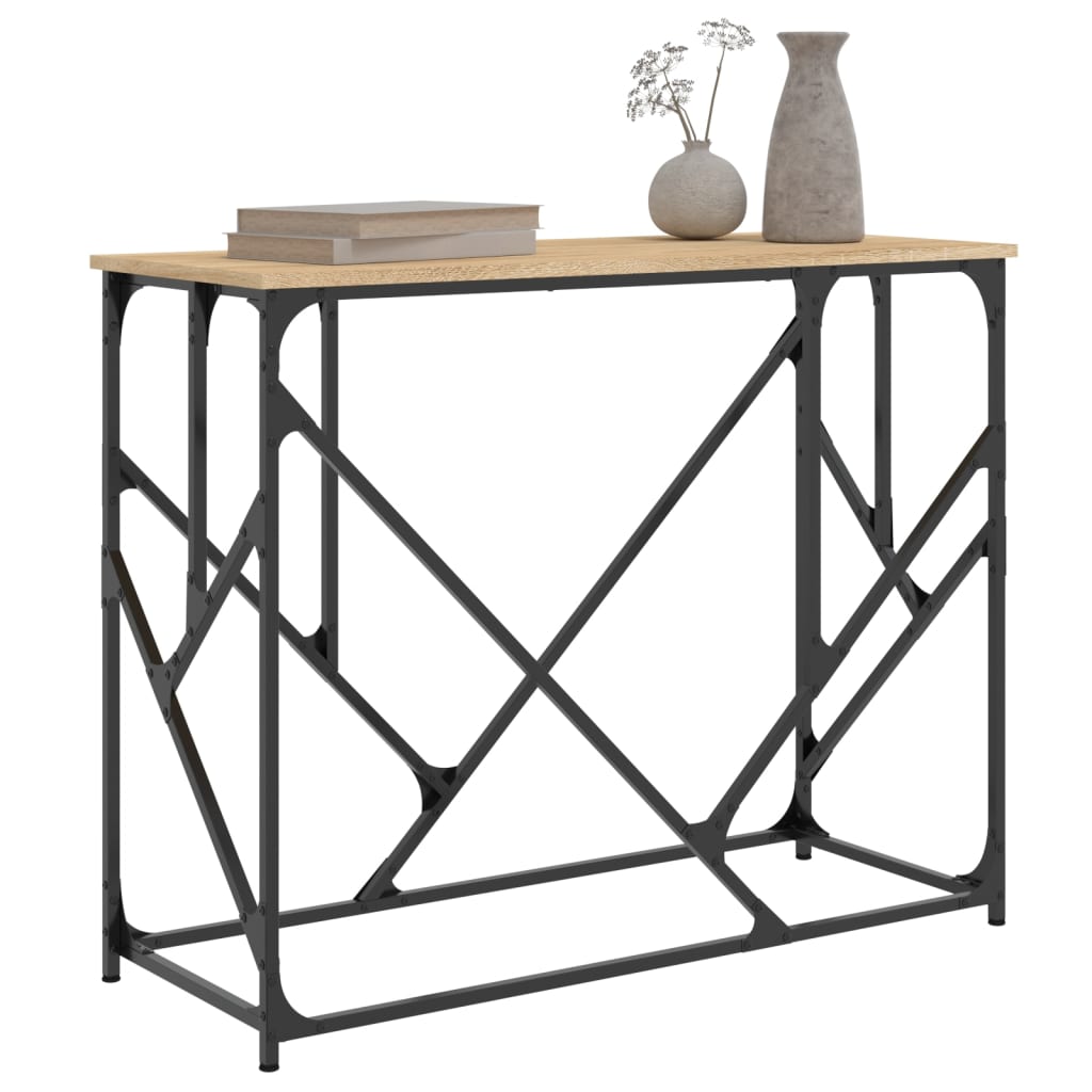 Tavolo Consolle Rovere Sonoma 100x40x80 cm in Legno Multistrato - homemem39