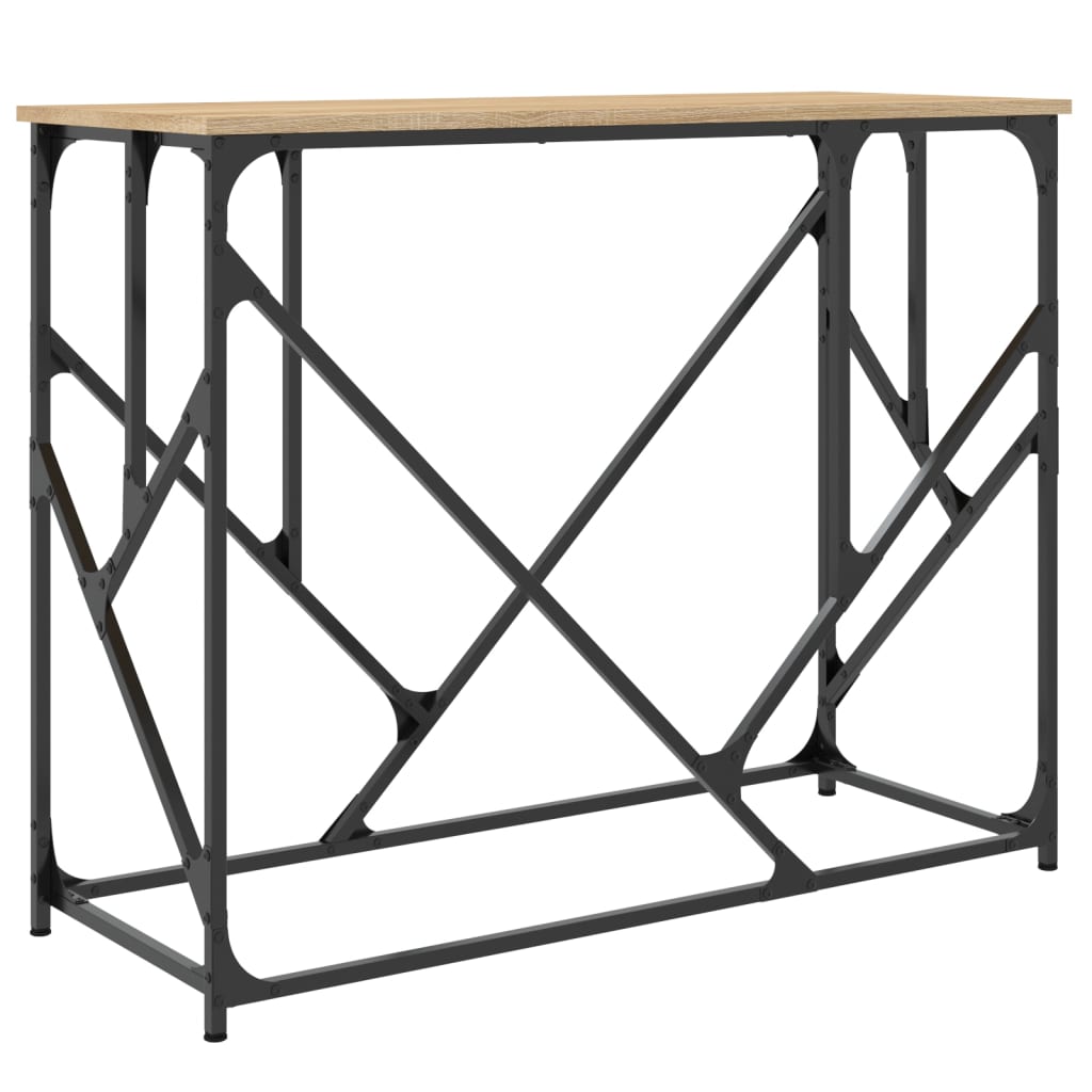 Tavolo Consolle Rovere Sonoma 100x40x80 cm in Legno Multistrato - homemem39