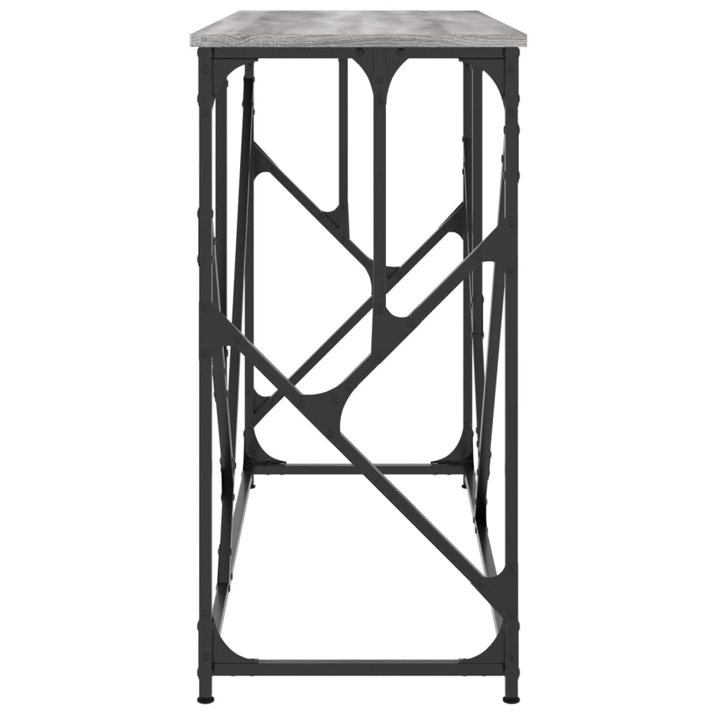 Tavolo Consolle Grigio Sonoma 100x40x80 cm in Legno Multistrato - homemem39