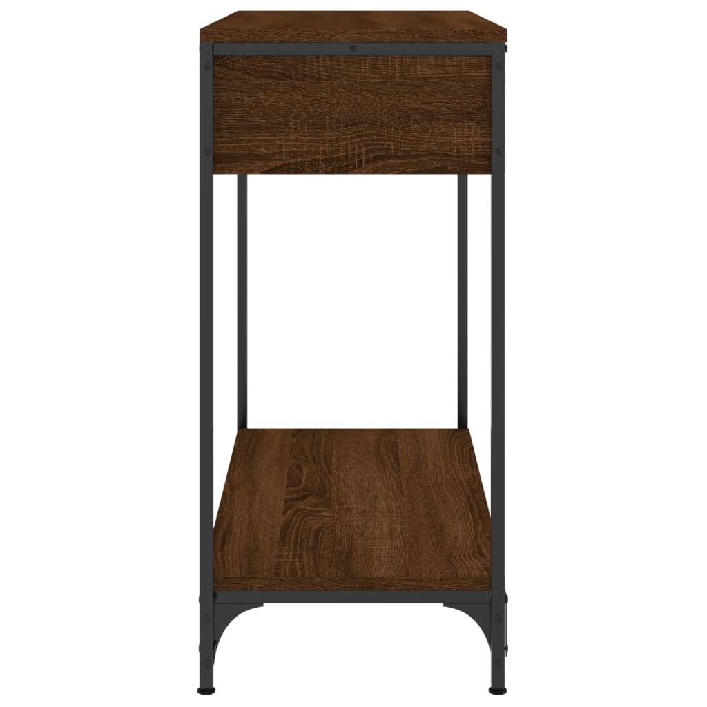 Tavolino Consolle Rovere Marrone 75x34,5x75cm Legno Multistrato - homemem39