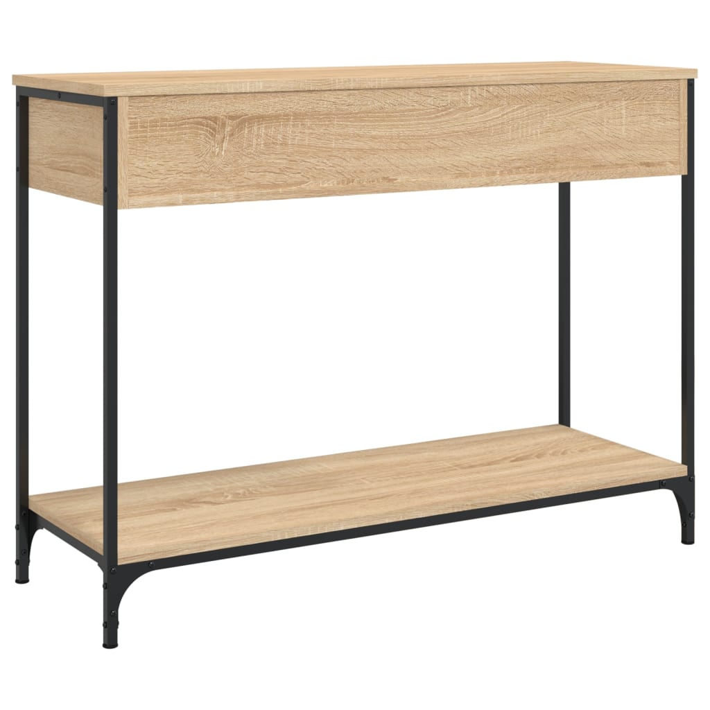 Tavolino Consolle Rovere Sonoma 100x34,5x75cm Legno Multistrato - homemem39