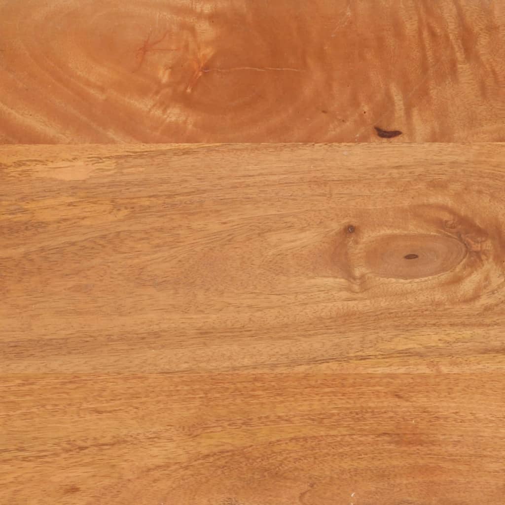 Comodino Marrone e Nero in Legno Massello di Mango | homemem39