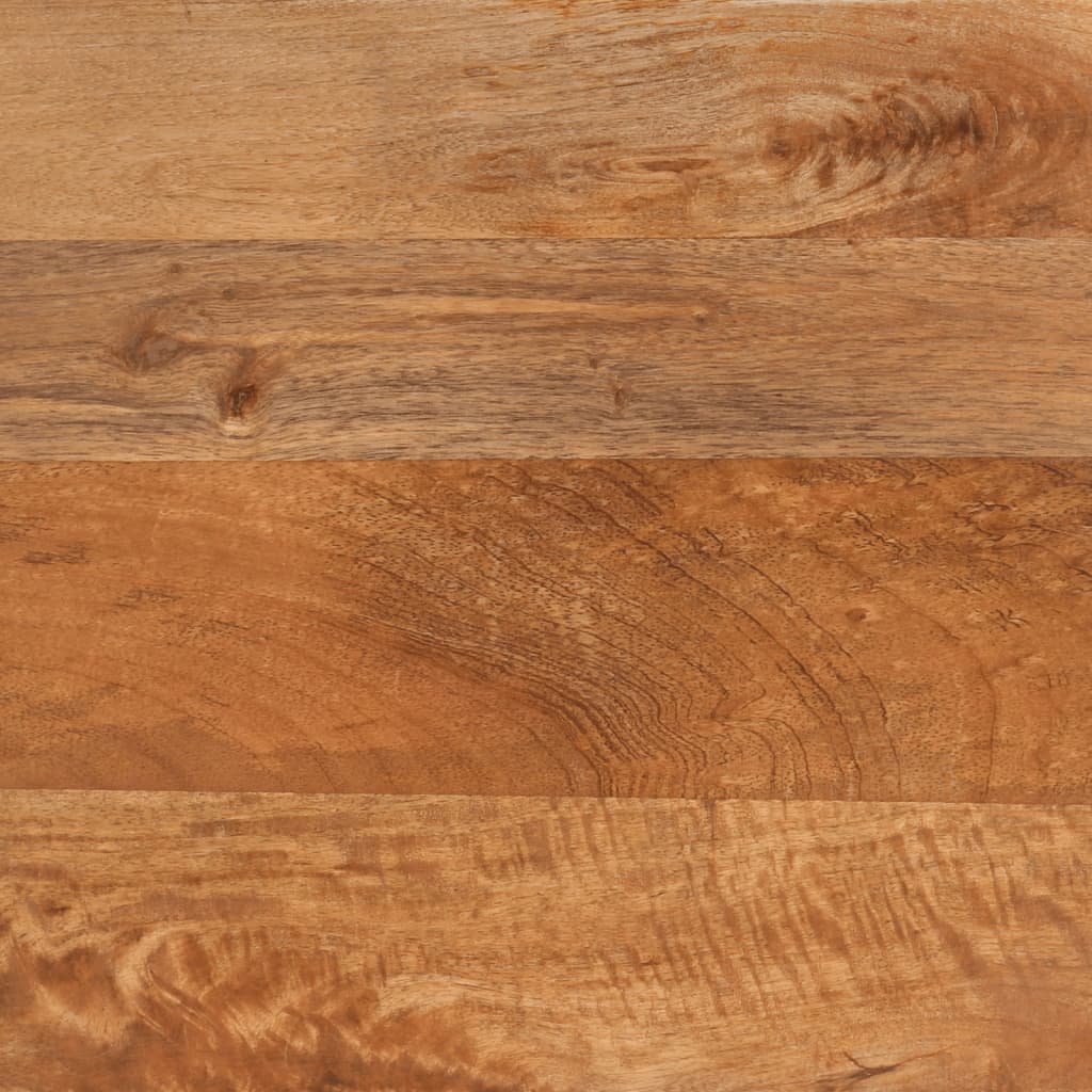 Comodini 2 pz Marrone e Nero in Legno Massello di Mango | homemem39