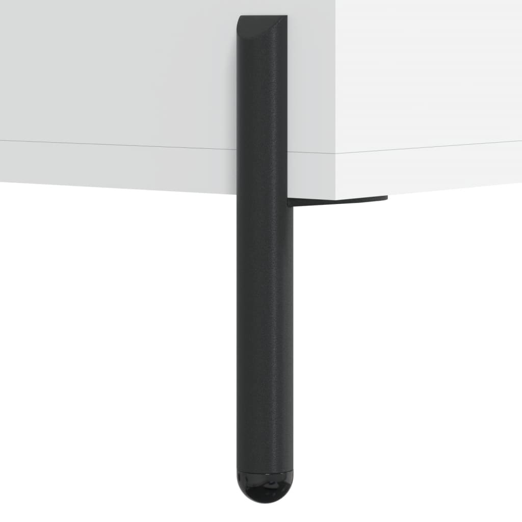 Credenza Bianca 90x34x80 cm in Legno Multistrato | homemem39