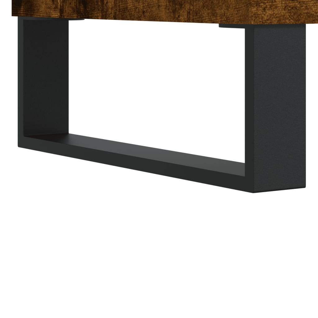 Credenza Rovere Fumo 90x34x80 cm in Legno Multistrato | homemem39