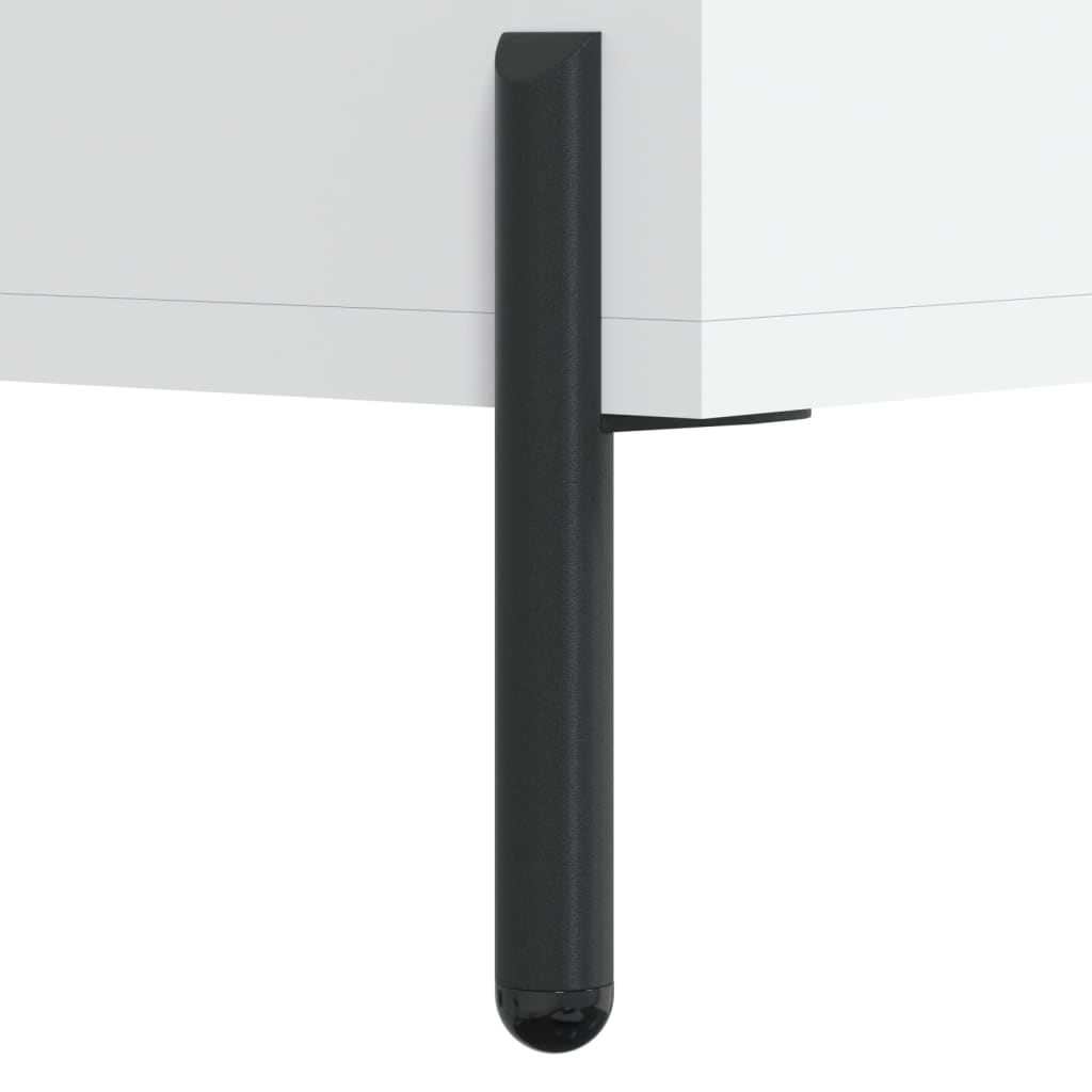 Credenza Bianca 69,5x31x115 cm in Legno Multistrato | homemem39