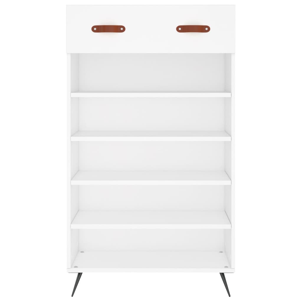 Scarpiera Bianca 60x35x105 cm in Legno Multistrato - homemem39