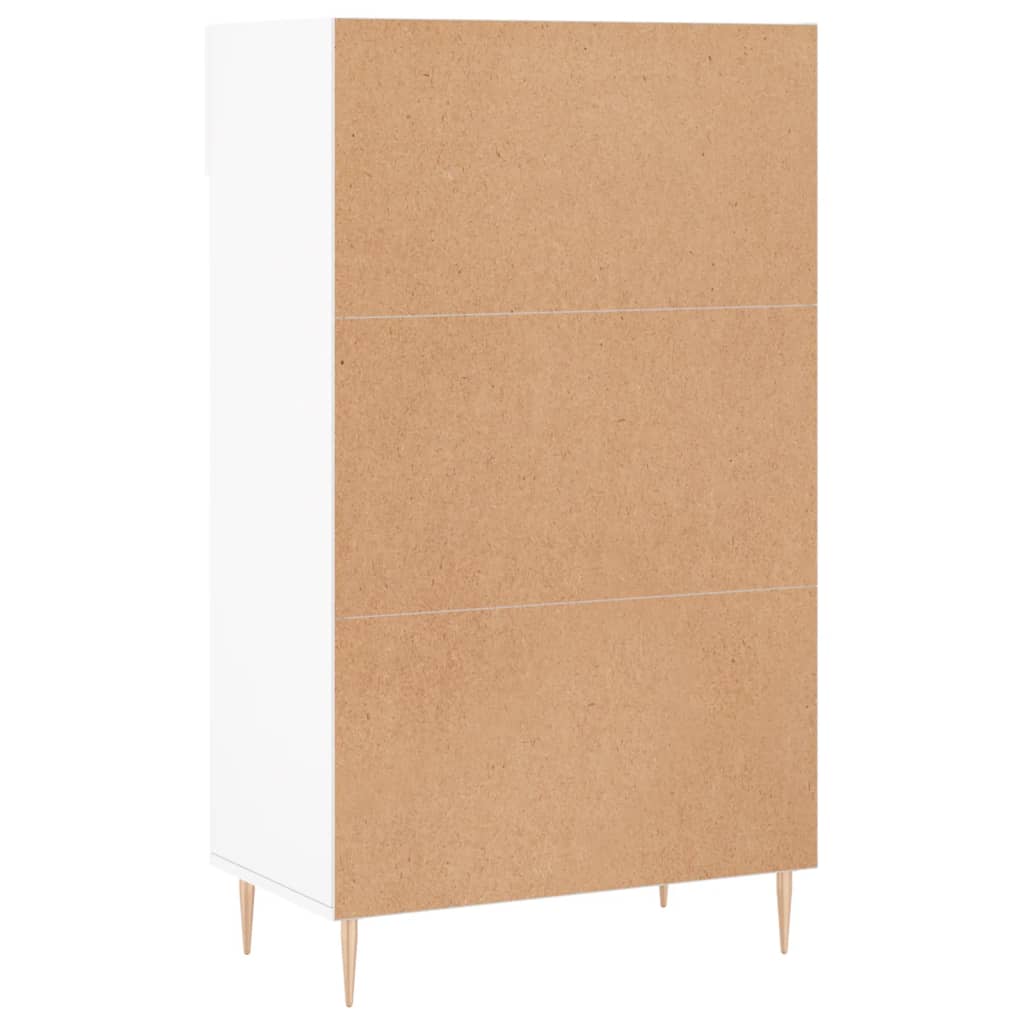 Scarpiera Bianca 60x35x105 cm in Legno Multistrato - homemem39