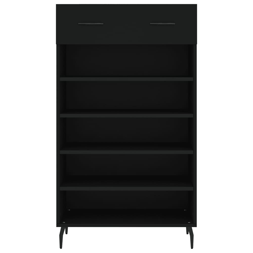 Scarpiera Nera 60x35x105 cm in Legno Multistrato - homemem39