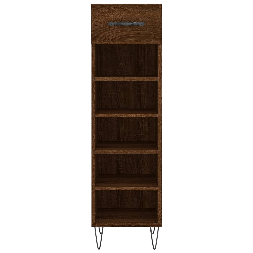 Scarpiera Rovere Marrone 30x35x105 cm in Legno Multistrato - homemem39