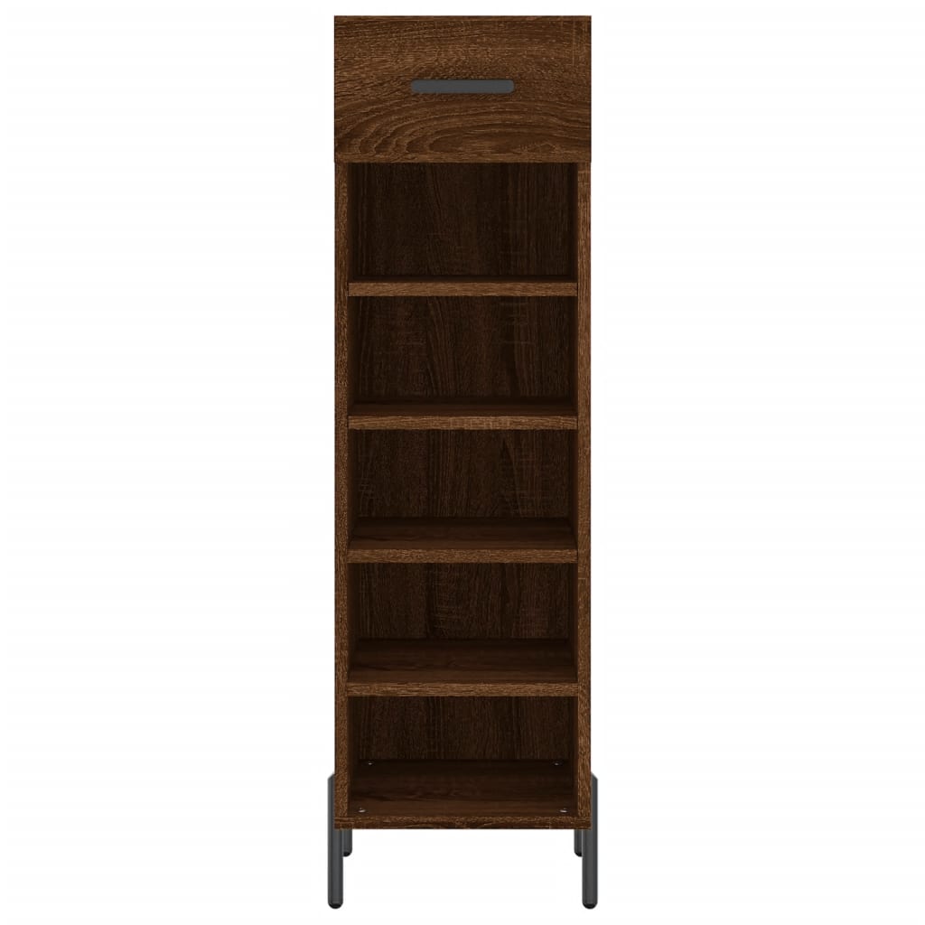 Scarpiera Rovere Marrone 30x35x105 cm in Legno Multistrato - homemem39