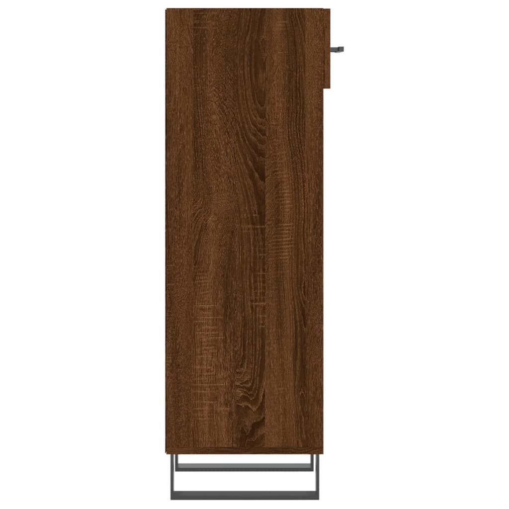 Scarpiera Rovere Marrone 30x35x105 cm in Legno Multistrato - homemem39