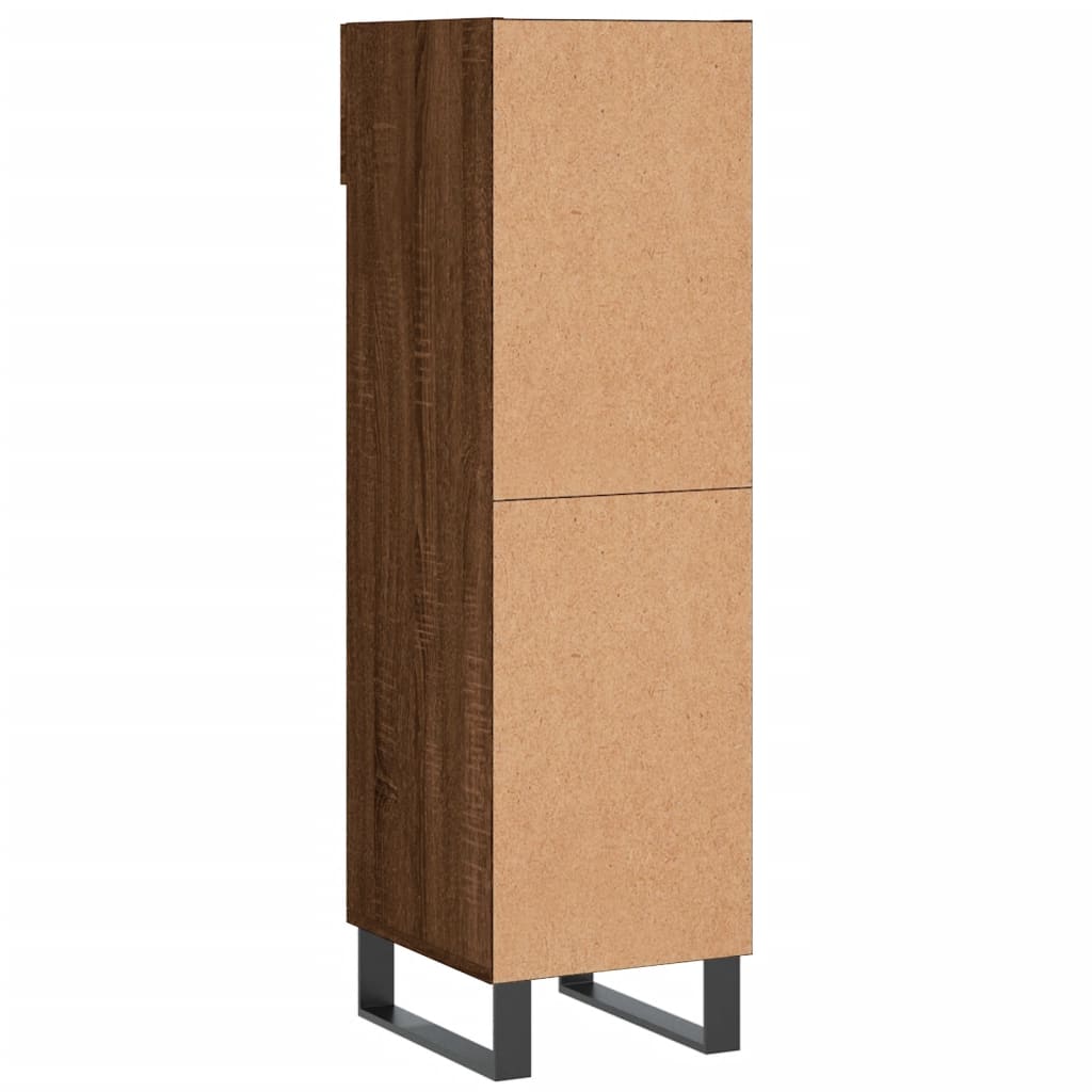 Scarpiera Rovere Marrone 30x35x105 cm in Legno Multistrato - homemem39