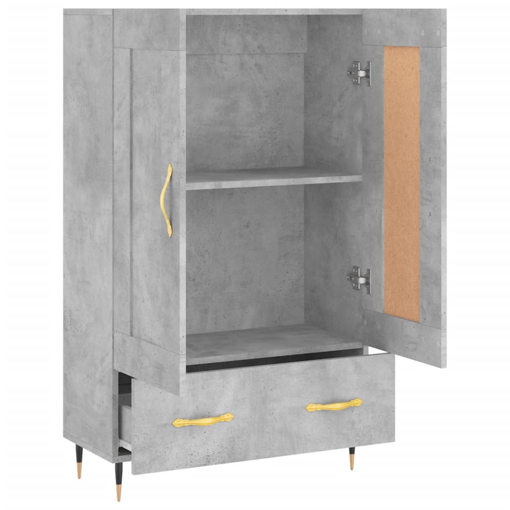 Credenza Grigio Cemento 69,5x31x115 cm in Legno Multistrato - homemem39