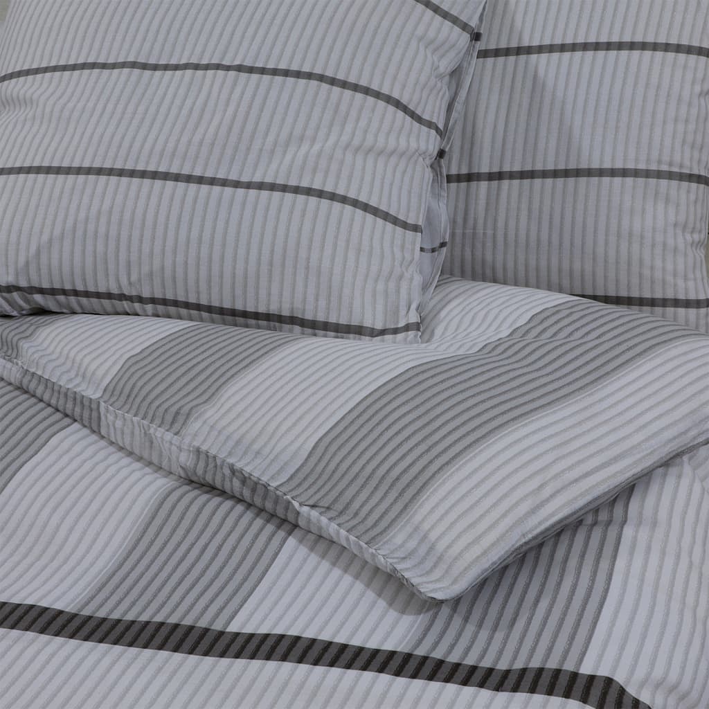 Set Copripiumino Grigio 260x220 cm in Cotone - homemem39