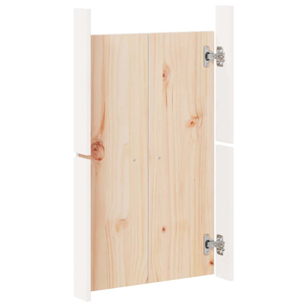 Ante da Cucina da Esterno Bianche 50x9x82 cm Legno Massello di Pino - homemem39